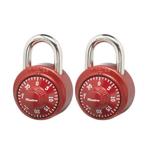 Master Lock 1530T Locker Lock Combination Padlock - 2Pack